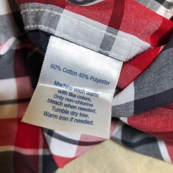 Urban Pipeline Red & Gray Plaid Button Down - Picture 6 of 6